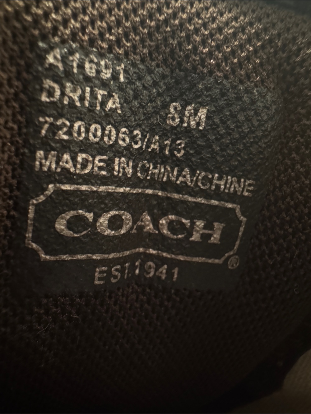 Coach Brown Signature Canvas Sneakers with Hot Pink Sole - Picture 9 of 10